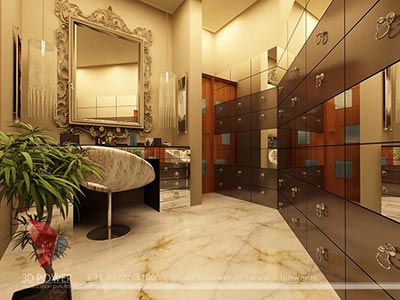 modern bathroom 3d interior design